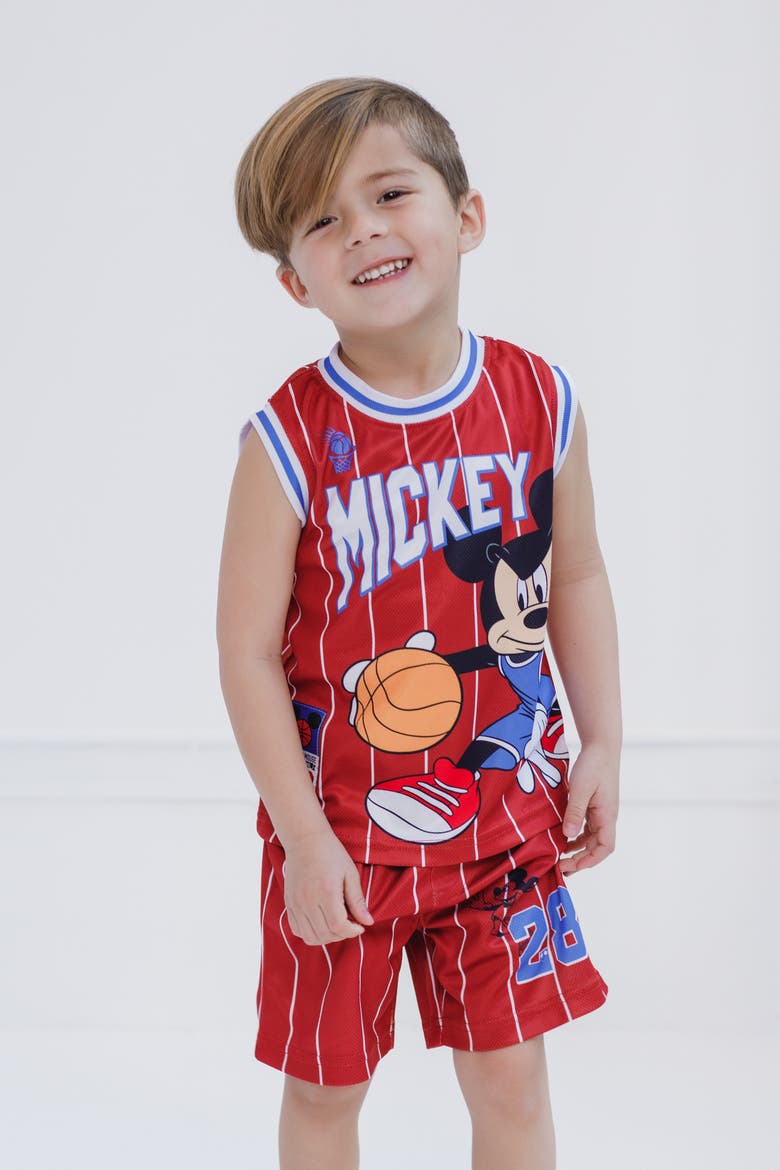 Mickey Mouse Athletic 2-Piece Tank Top and Shorts Set, Alternate, color, Mickey Mouse Red