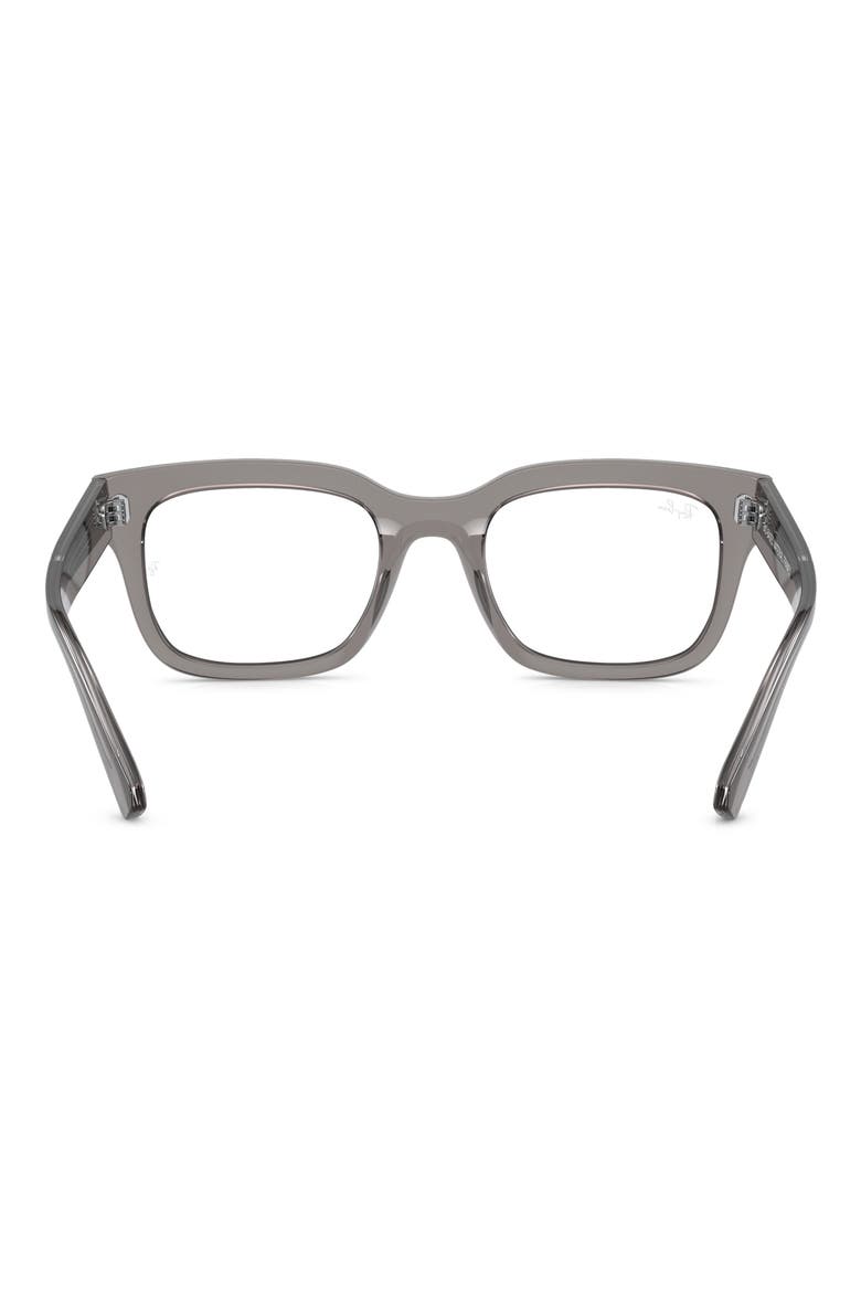 Chad 54mm Rectangular Optical Glasses, Alternate, color, TRANSPARENT GREY