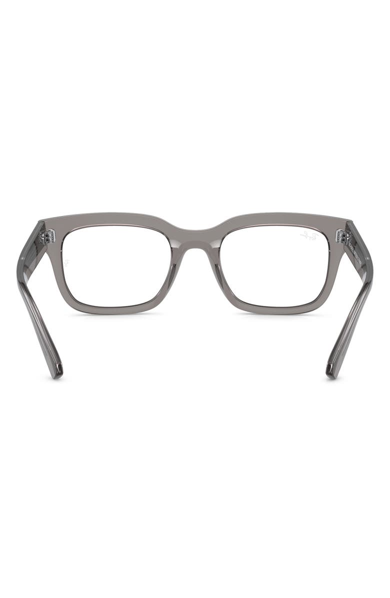 Ray-Ban Chad 54mm Rectangular Optical Glasses, Alternate, color, Transparent Grey