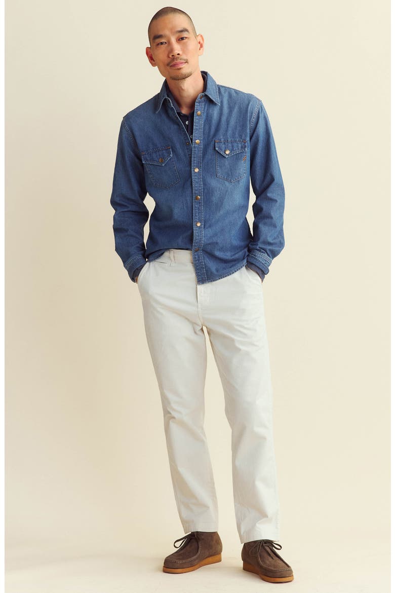 Rosedale Denim Snap-Up Shirt, Alternate, color, LIGHT INDIGO