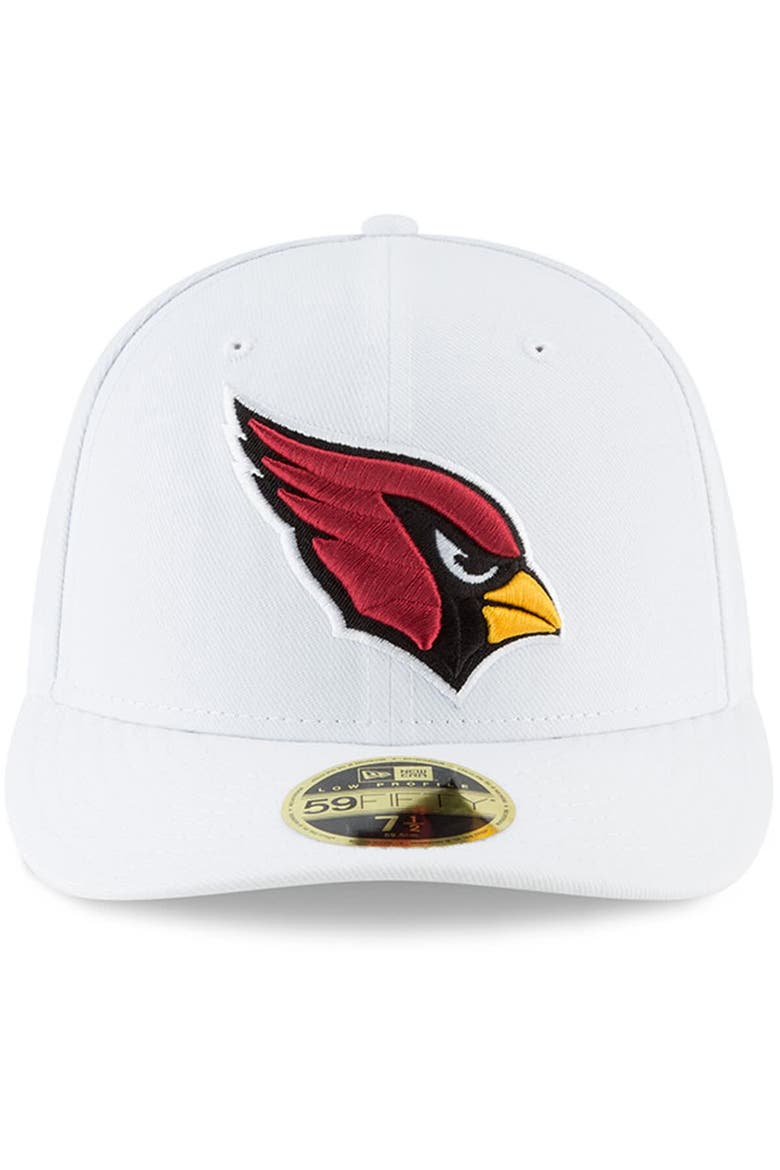 Men's New Era White Arizona Cardinals Omaha Low Profile 59FIFTY Fitted Hat, Alternate, color, White