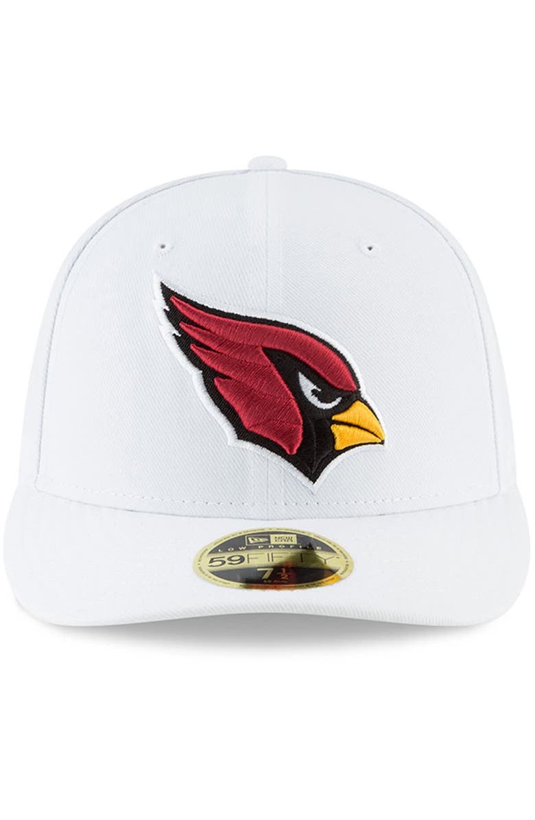 New Era Men's New Era White Arizona Cardinals Omaha Low Profile 59FIFTY Fitted Hat, Alternate, color, White