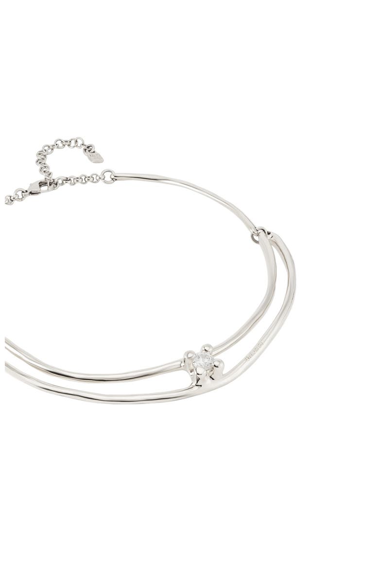Twin Radiance Collar, Alternate, color, Silver