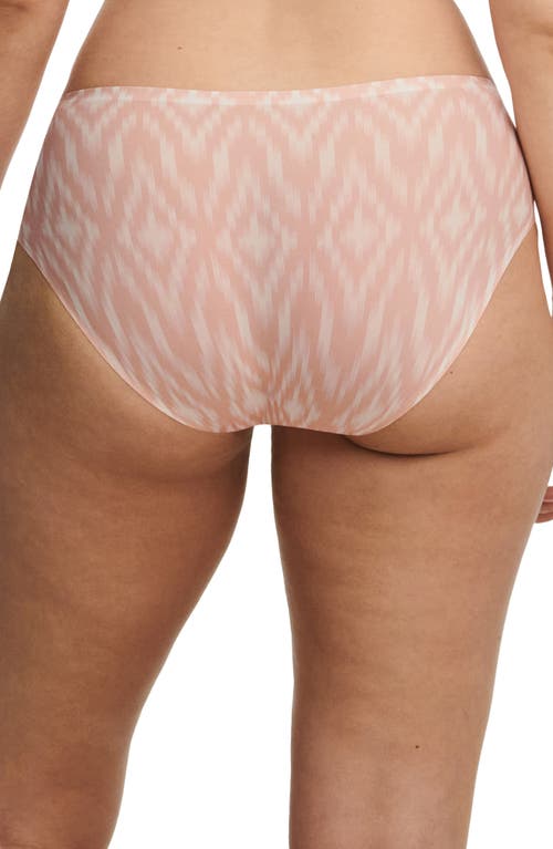 Shop Chantelle Lingerie Soft Stretch Seamless Hipster Panties In Norah Beige Print