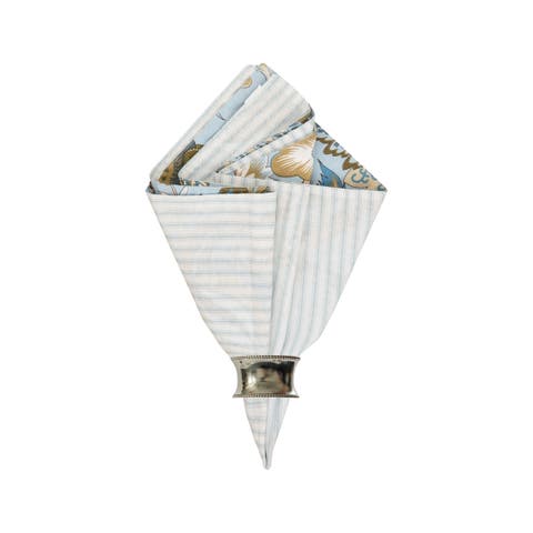 Bethany Blue Cotton Reversible Napkin Set of 6