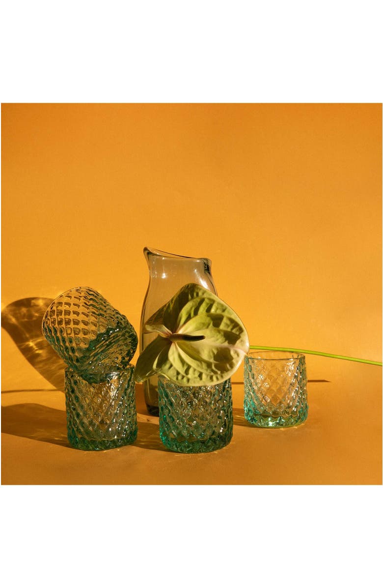 Zorro y Jaguar Bruma Glass - Set of 2, Alternate, color, Turquoise