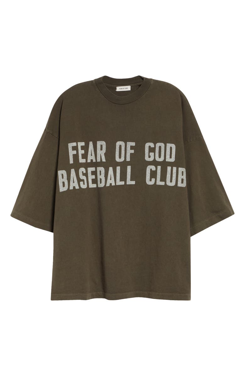 Fear of God Baseball Club Short Sleeve Graphic T-Shirt, Main, color, Faded Brown