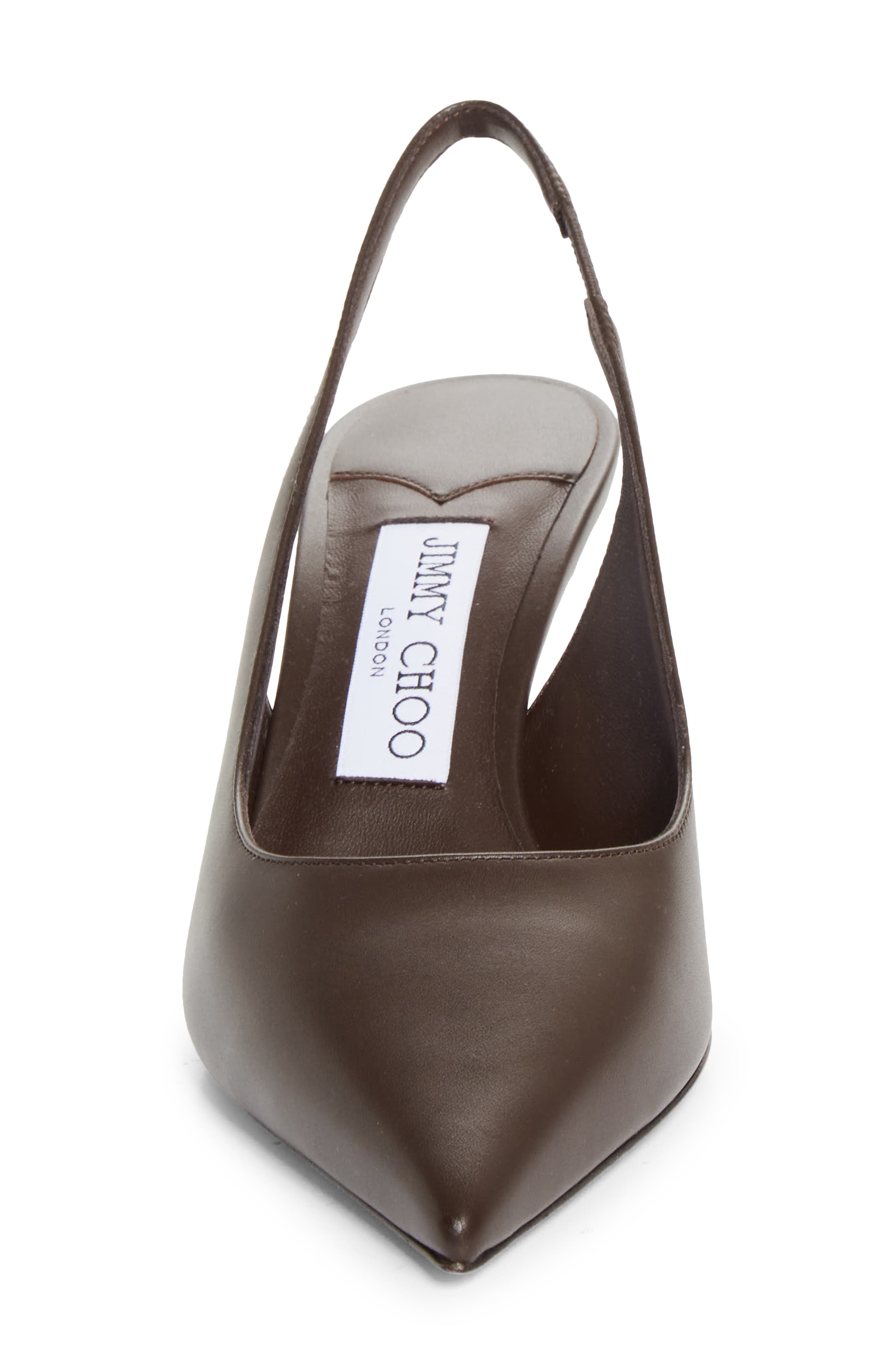 Love Pointed Toe Slingback Pump (Nordstrom Exclusive), Alternate, color, CHOCOLATE