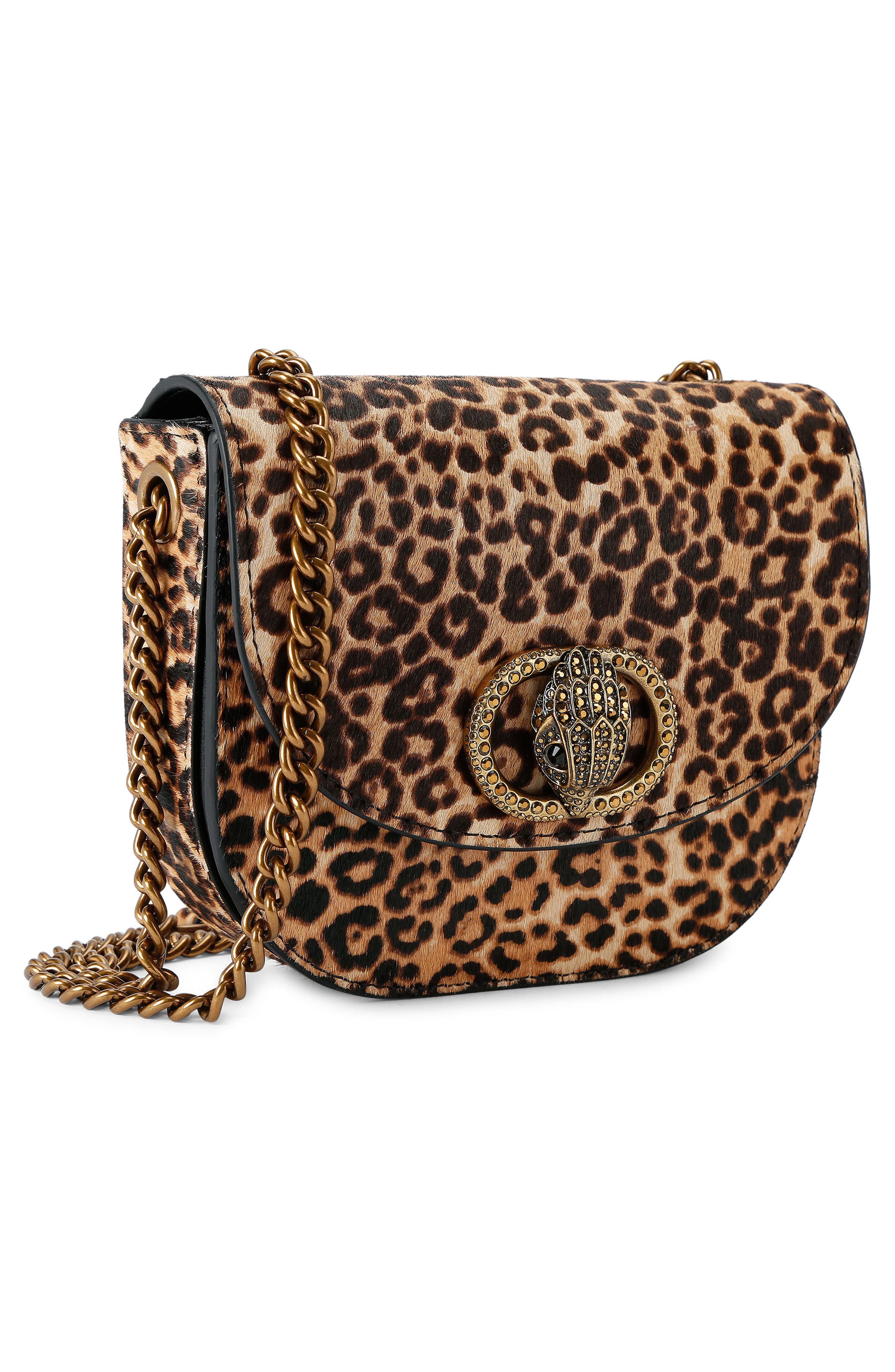 Kurt Geiger London Chelsea Genuine Calf Hair Saddle Bag, Alternate, color, Brown/Oth