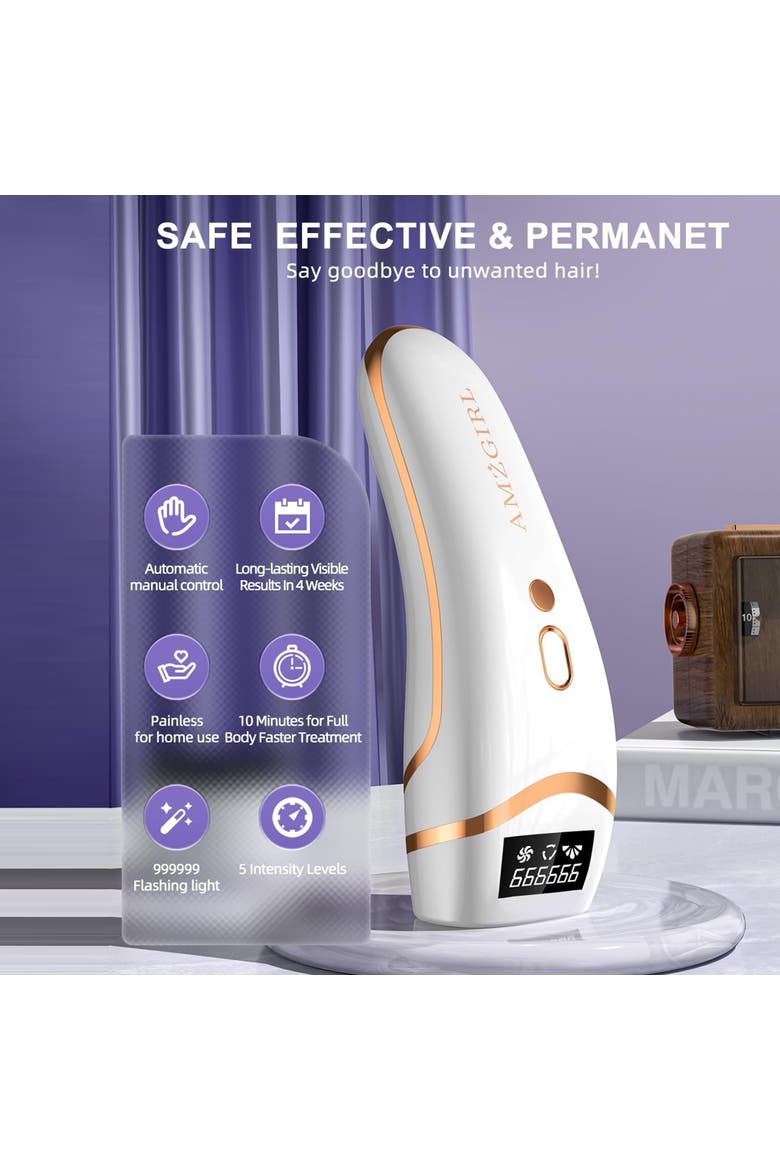 Personal Laser Hair Removal Device, Alternate, color, White