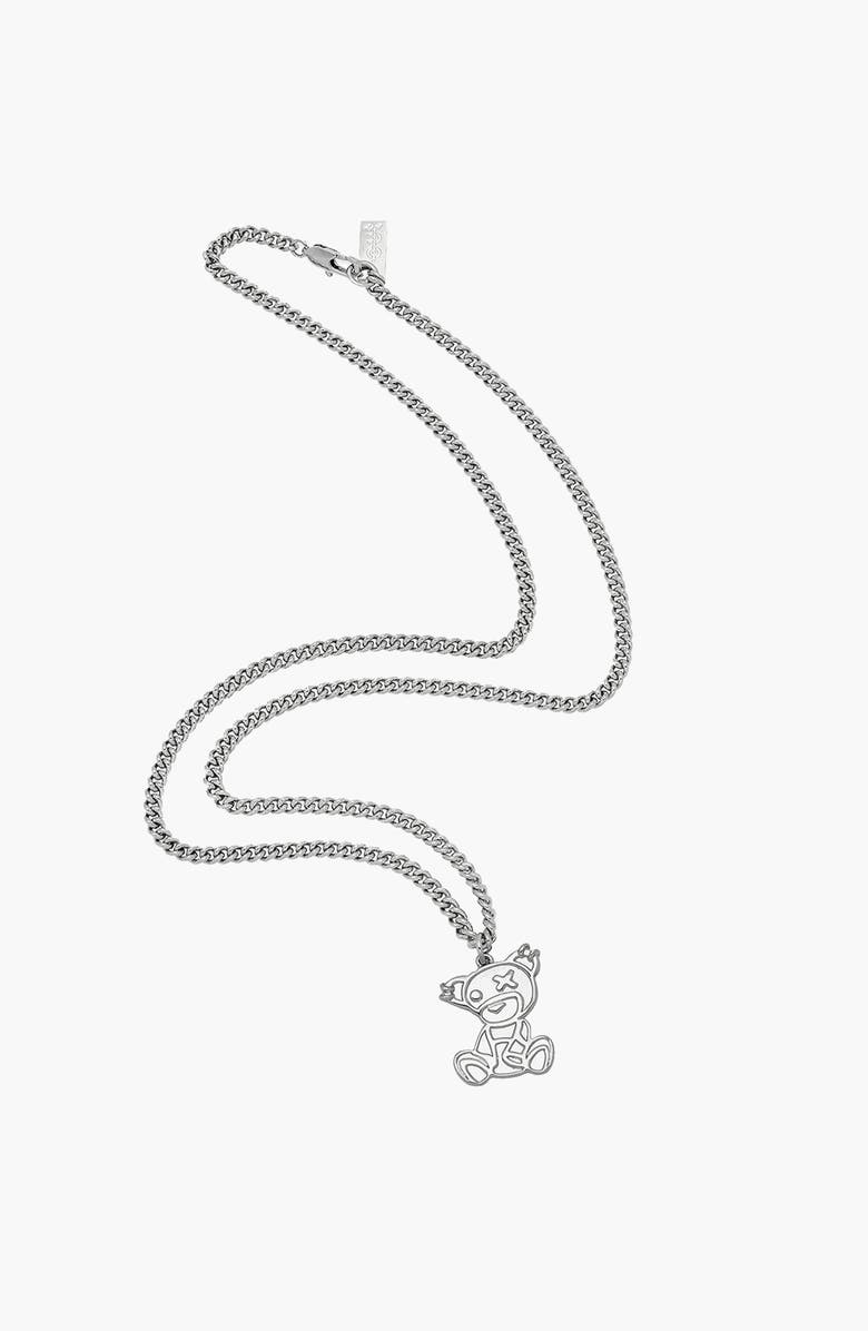 YOJ Teddy Silver Necklace, Main, color, Silver