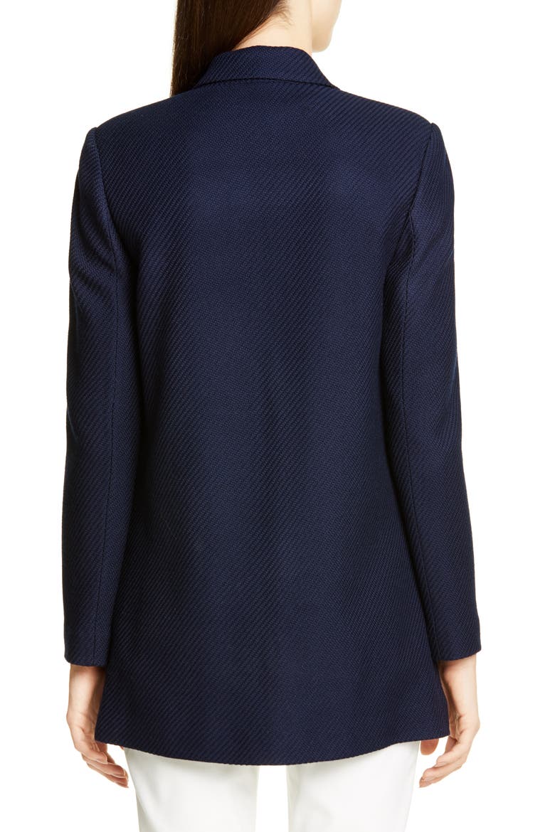 Sarga Knit Twill Jacket, Alternate, color, NAVY