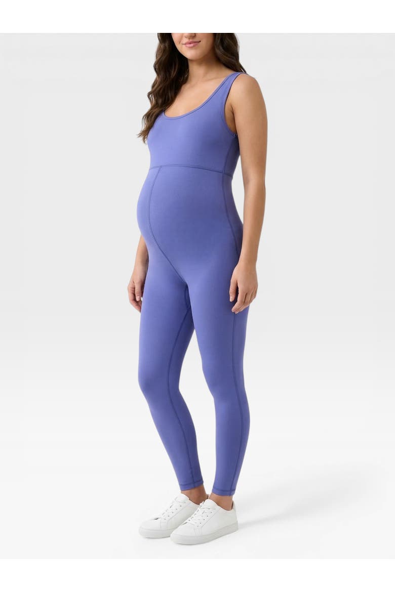 Sleeveless Active Maternity Unitard, Alternate, color, Skipper Blue