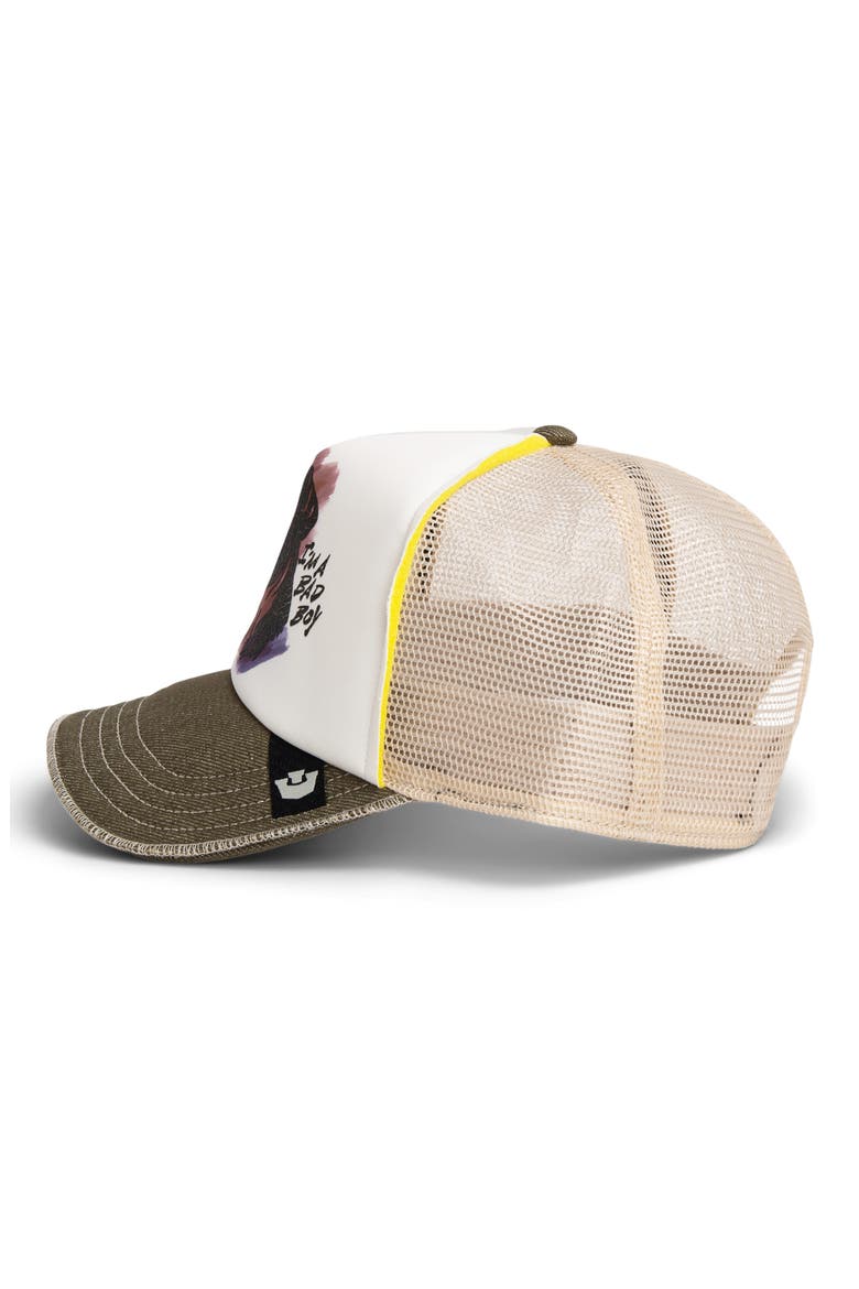 Bad Boy Disruption Snapback Trucker Hat, Alternate, color, BISCUIT
