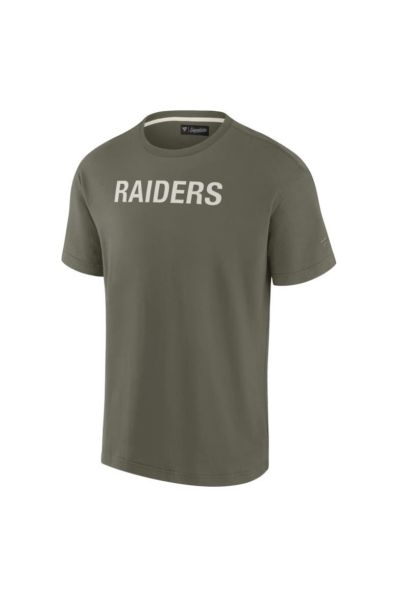 Unisex Fanatics Signature Olive Las Vegas Raiders Elements Super Soft Short Sleeve T-Shirt, Alternate, color, Olive