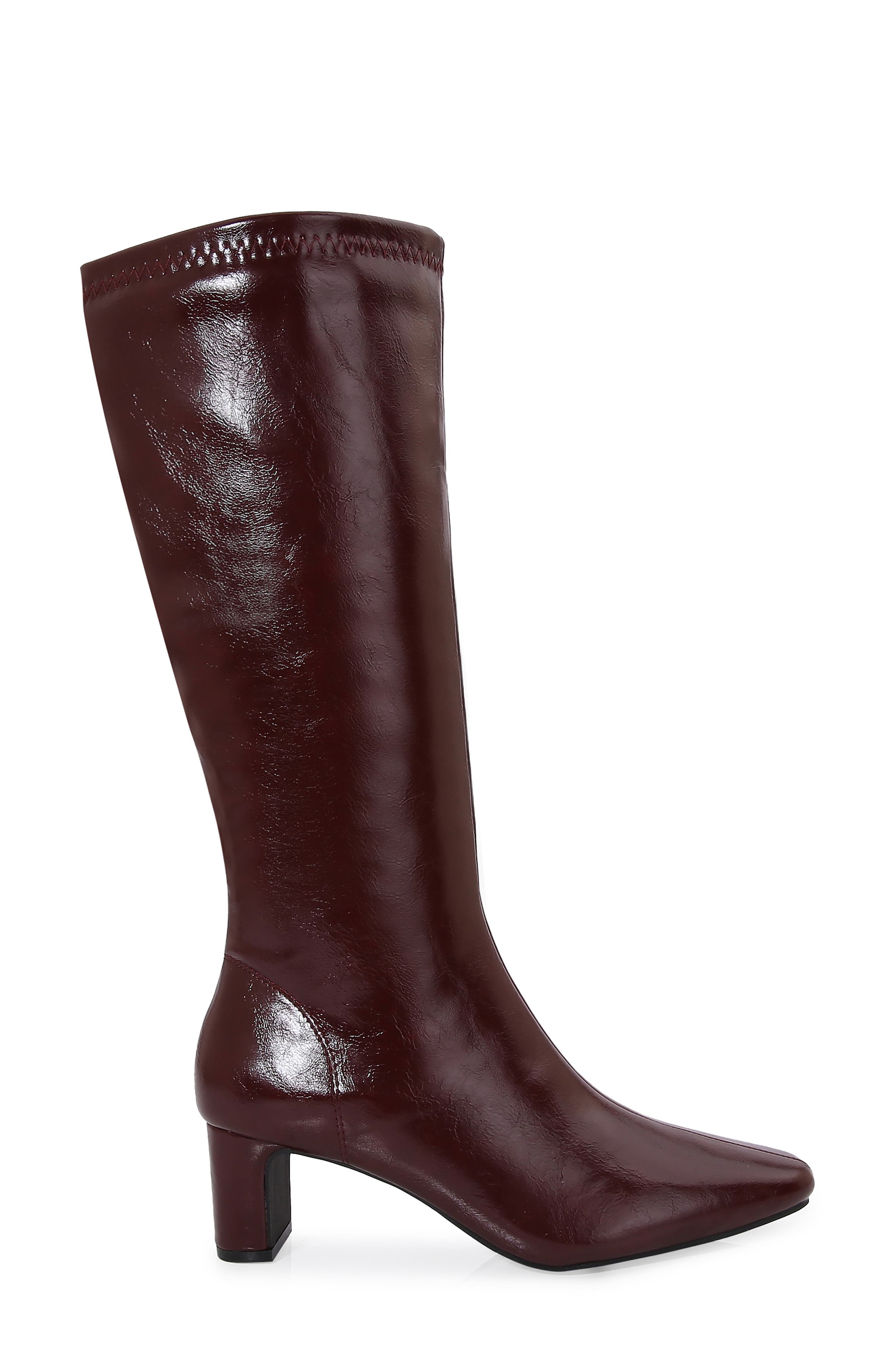 BERNESS Square Toe Boot, Alternate, color, Wine