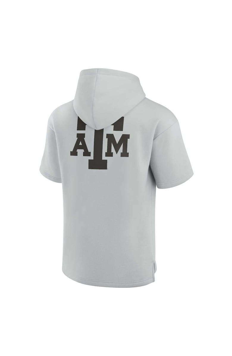 Fanatics Signature Unisex Fanatics Signature Gray Texas A&M Aggies Elements Super Soft Fleece Short Sleeve Pullover Hoodie, Alternate, color, Gray
