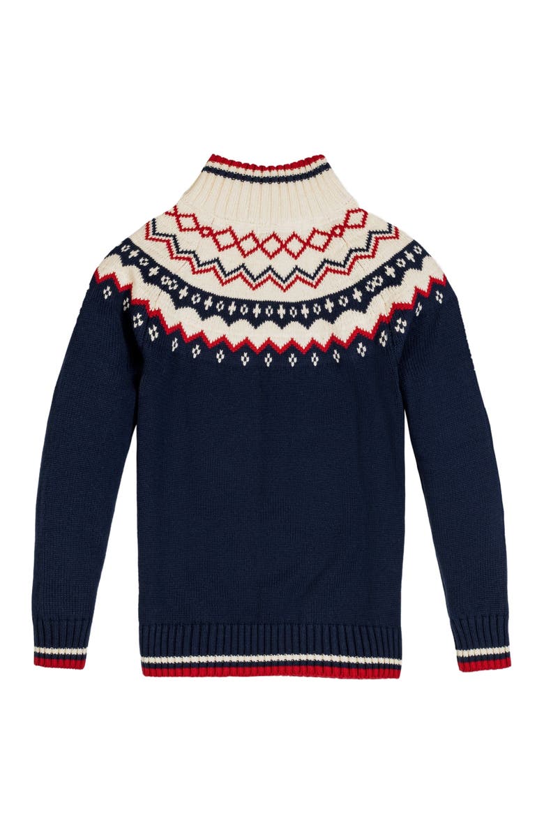 Hope & Henry Baby Boys' Organic Half Zip Ski Sweater, Infant, Alternate, color, 