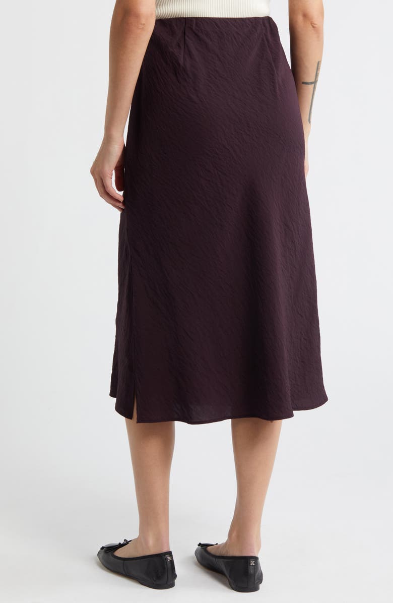 Madewell Crinkled Satin Slip Skirt, Alternate, color,