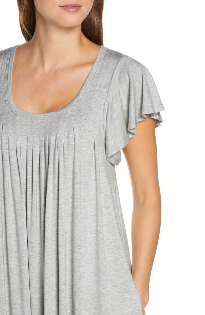 Papinelle Flutter Sleeve Nightgown, Alternate, color, 