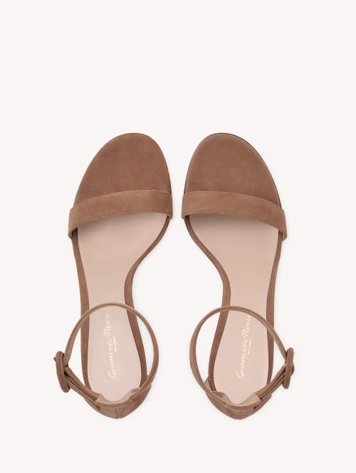 Gianvito Rossi Portofino 85 Suede Sandals In Brown