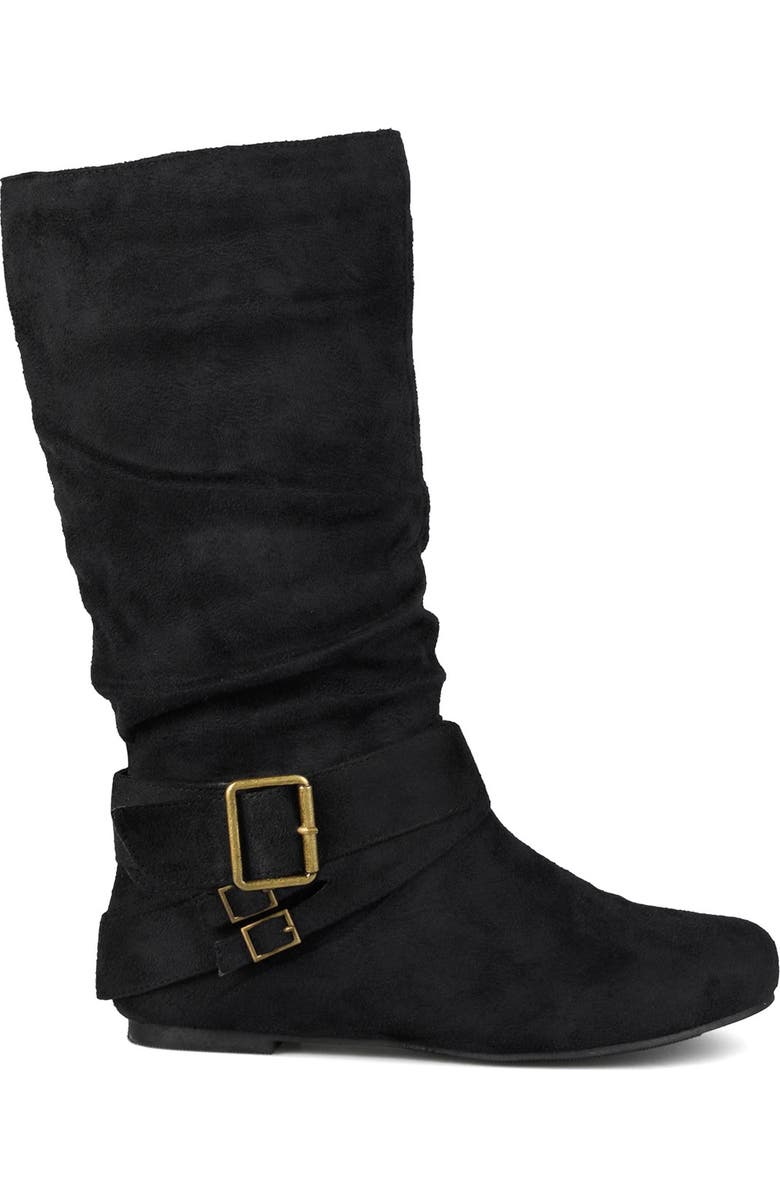 Journee Collection Shelley Buckle Slouchy Boot, Alternate, color,