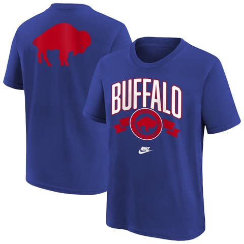 Youth Nike  Royal Buffalo Bills Rewind Front & Back Essential T-Shirt