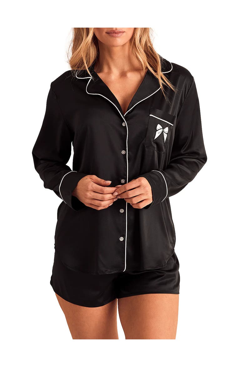 Sammie Pajama Set, Alternate, color, Black