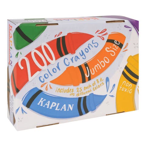 Jumbo Size Crayons Class Pack - 200 Total, 8 Colors
