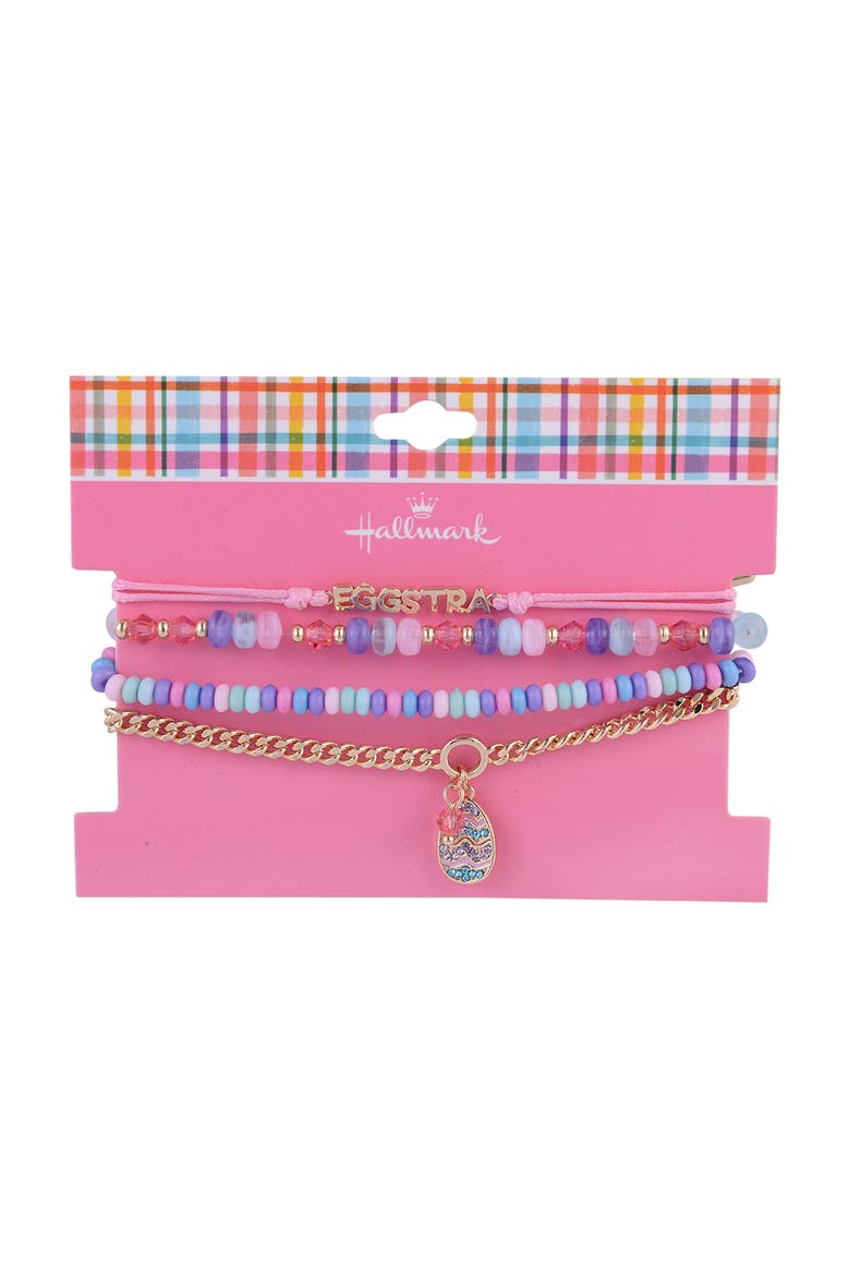 4pc Easter Bracelet Set, Alternate, color, Pink