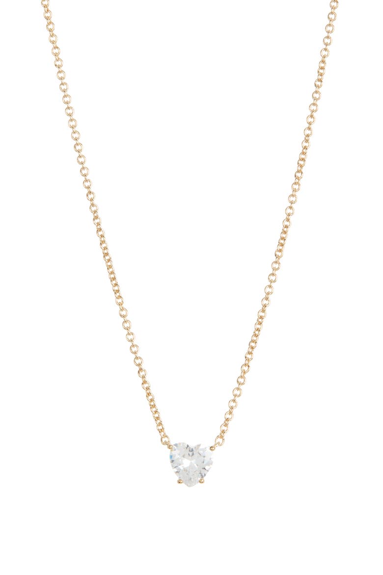 Heart Pendant Necklace, Main, color, GOLD