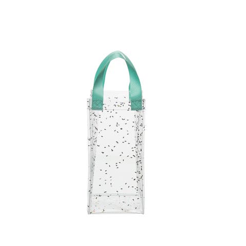Confetti Sparkle Clear Wine Bag Plastic Clear 11.5 oz