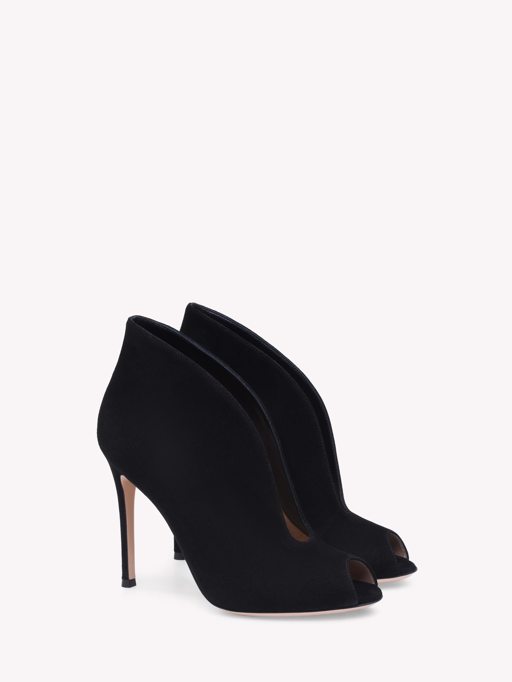 Gianvito Rossi Vamp Bootie, Alternate, color, Black Suede