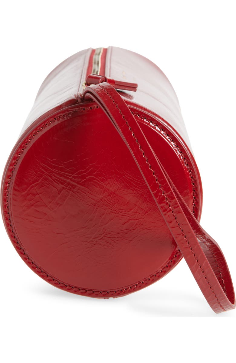 Proenza Schouler Silo Shiny Round Clutch, Alternate, color, Red