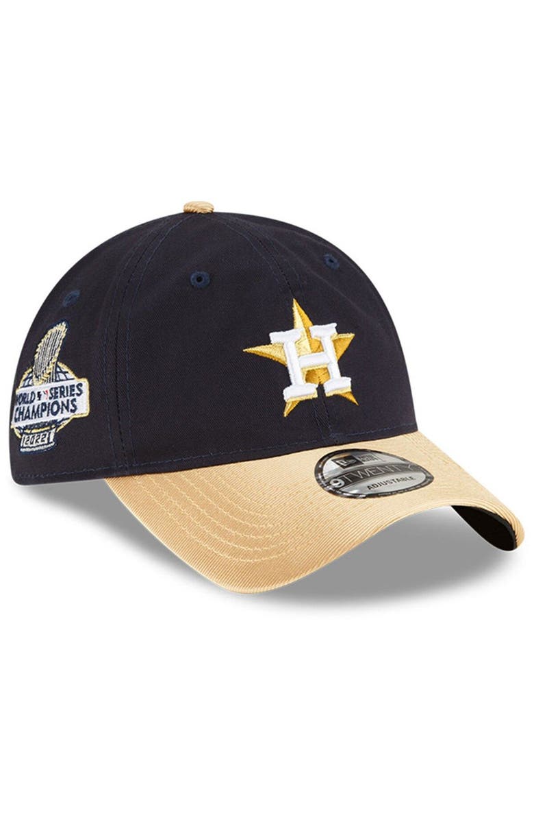 New Era Navy Houston Astros 2023 Gold Collection 9TWENTY Adjustable Hat, Main, color,
