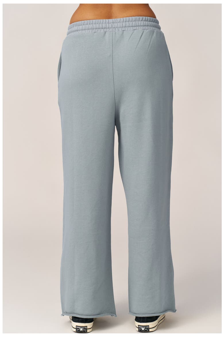 Cozy Coast Airport Wide Leg Sweatpants, Alternate, color, Light-Blue