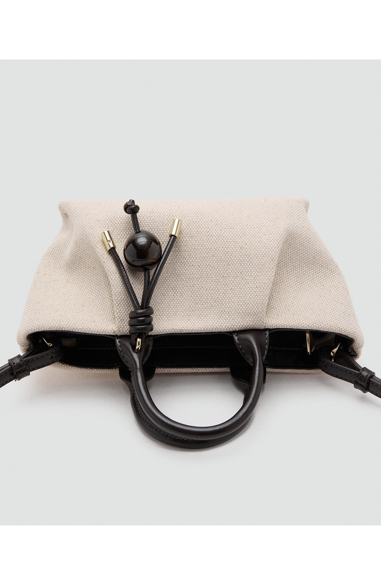 Small Canvas Tote, Alternate, color, BLACK AND WHITE