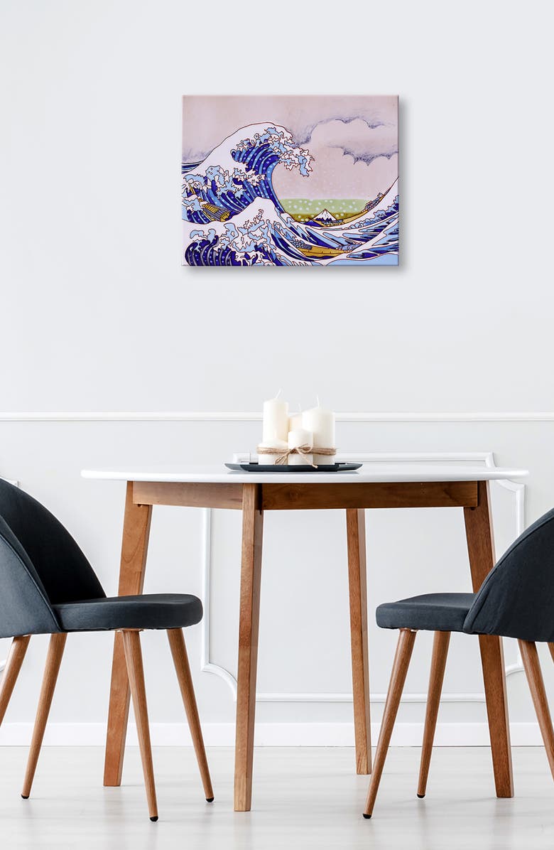 OVERSTOCK ART Great Wave Trivet Wall Accent, Alternate, color, 
