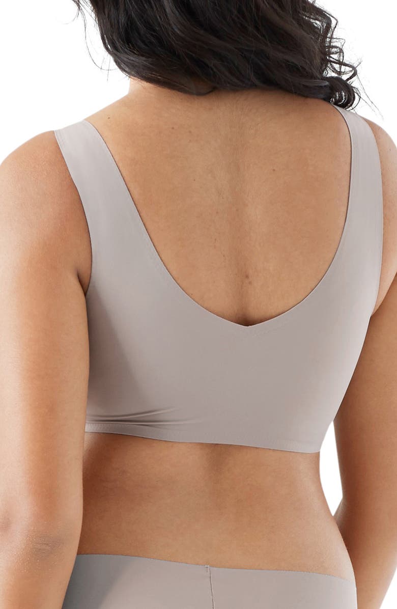 True & Co Body Lift V-Neck Bralette, Alternate, color, Mink