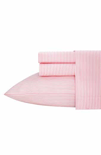 POPPY AND FRITZ Oxford Stripe 200 Thread Count Cotton Percale Sheet Set