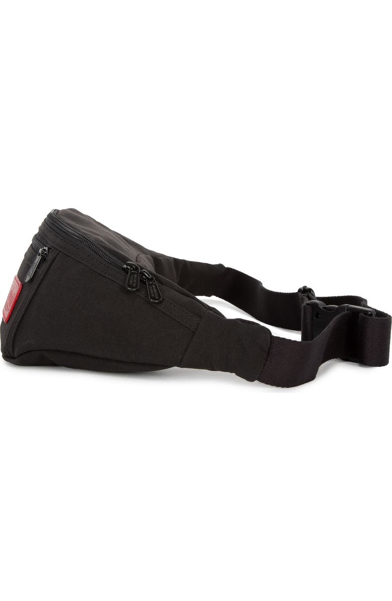 Manhattan Portage Waxed Nylon Alleycat Belt Bag, Alternate, color, Black