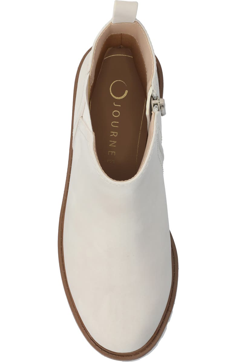 Journee Collection Junnah Chelsea Boot - Wide Width Available, Alternate, color, Bone