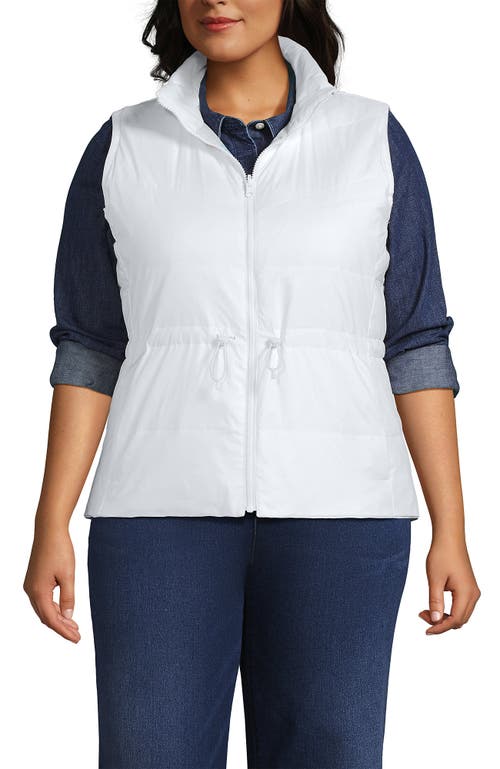 LANDS' END LANDS' END PLUS SIZE WANDERWEIGHT REVERSIBLE PACKABLE DOWN VEST 