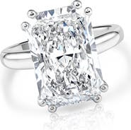 Bliss Diamond Certified 4.00Ct Radiant Cut Diamond Engagement Ring Gold Lab Grown