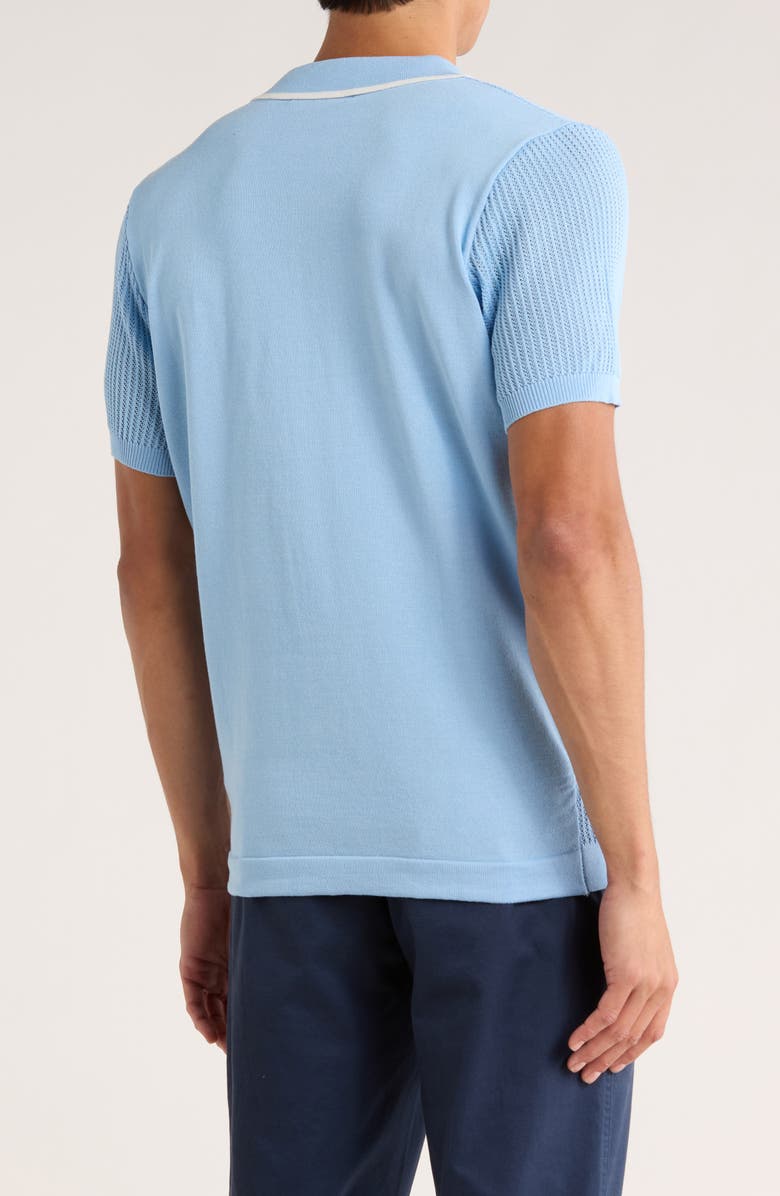 T.R. PREMIUM Short Sleeve Knit Sweater, Alternate, color, Soft Blue