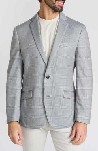SAVILE ROW CO Shoreditch Plaid Knit Blazer