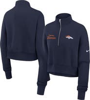 Nike Women's Nike Navy Denver Broncos Primetime Phoenix Half-Zip Sweatshirt