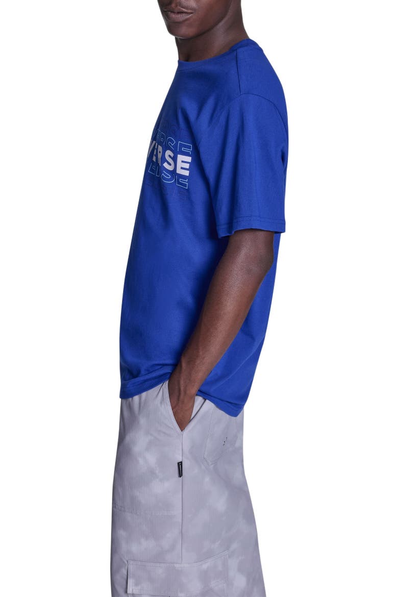 Outlines T-Shirt, Alternate, color, CONVERSE BLUE