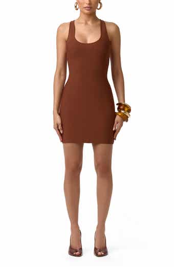 Scoop Neck Knit Minidress