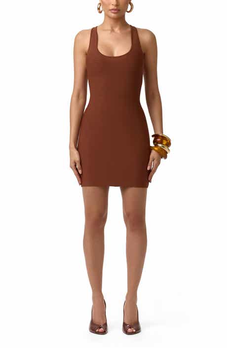 Scoop Neck Knit Minidress